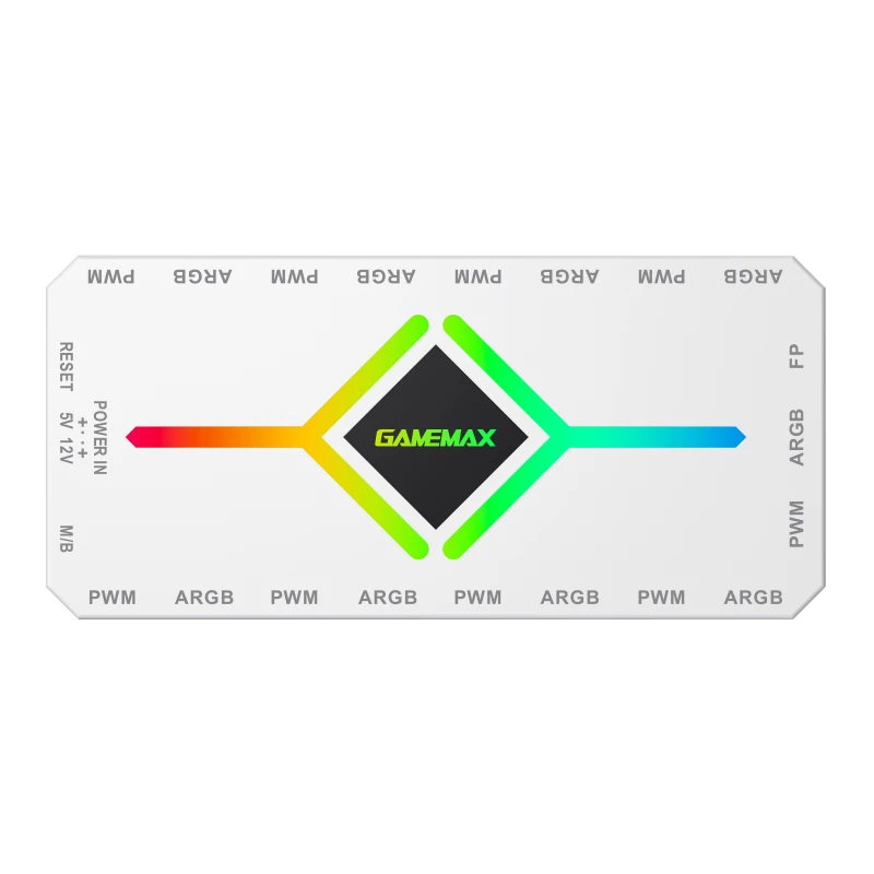 gamemax_v40_argb_pwm_hub_wh_01_bLGKDR GameMax V4.0 - Image 1