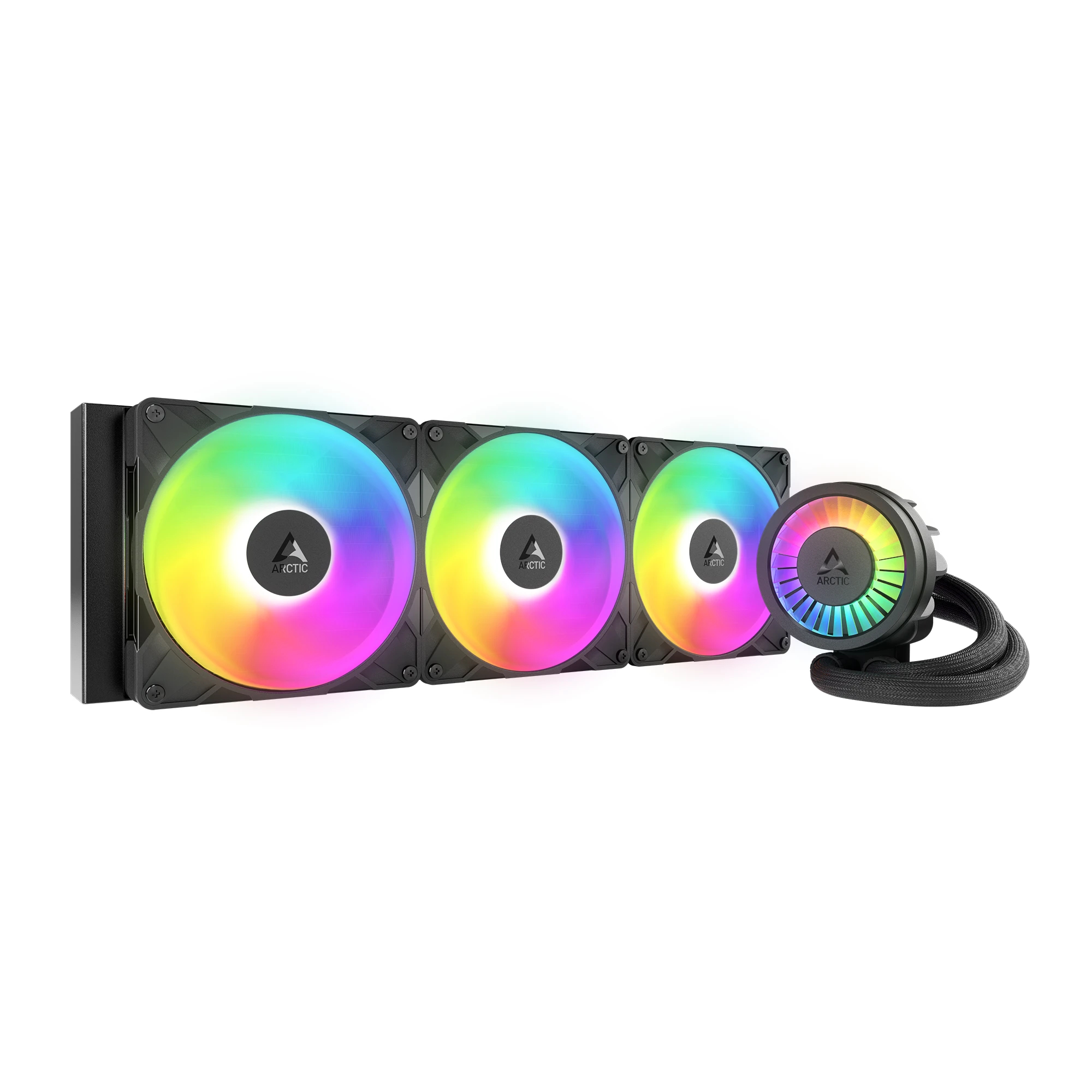 liquid_freezer_iii_pro_420_black_argb_rainbow_g00_hqALre Arctic Liquid Freezer III Pro 420 A-RGB - Image 1